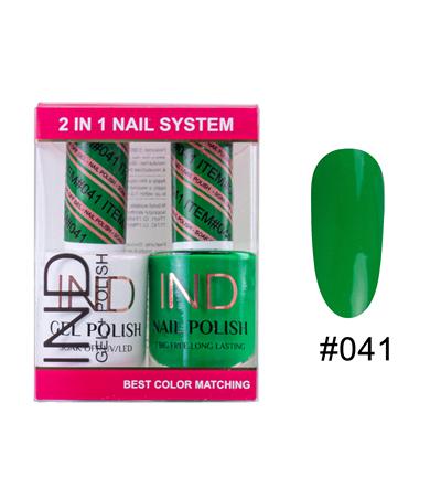 IND Nail Polish Gel & Matching Lacquer Set -