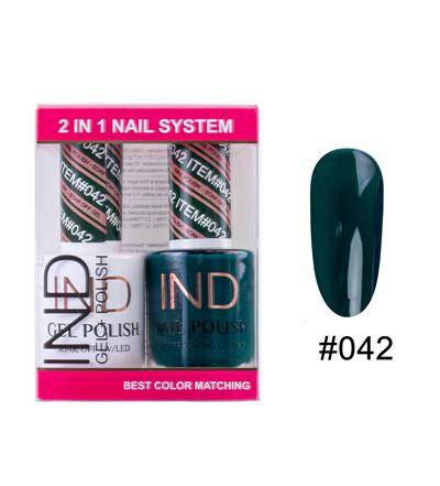 IND Nail Polish Gel & Matching Lacquer Set -