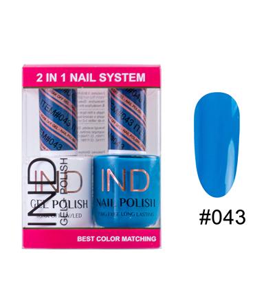 IND Nail Polish Gel & Matching Lacquer Set -