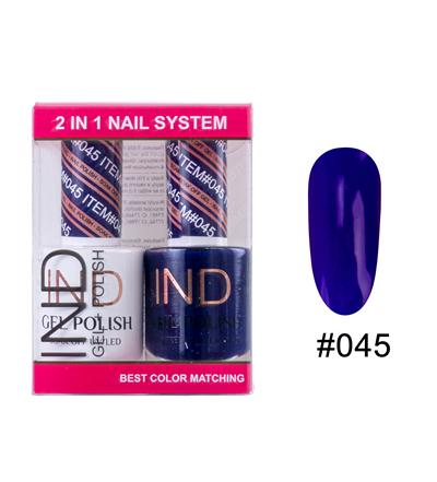 IND Nail Polish Gel & Matching Lacquer Set -