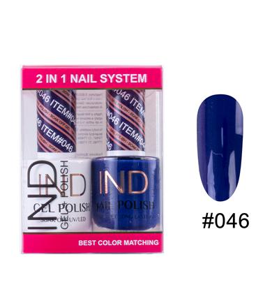 IND Nail Polish Gel & Matching Lacquer Set -