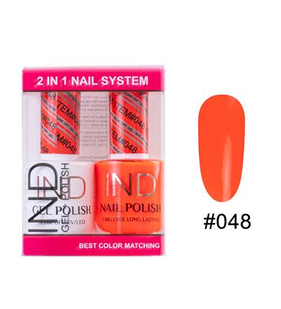 IND Nail Polish Gel & Matching Lacquer Set -