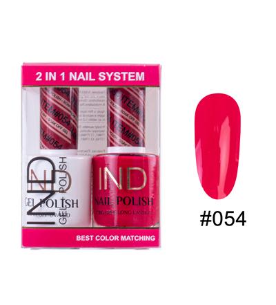 IND Nail Polish Gel & Matching Lacquer Set -