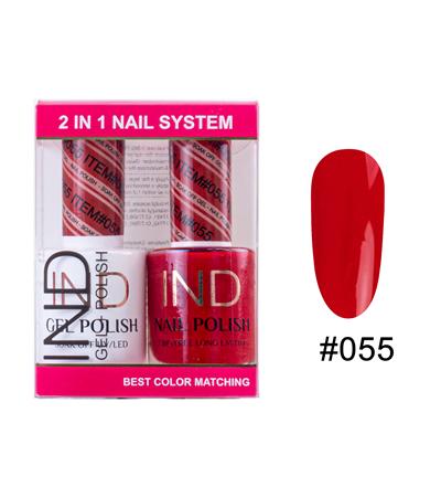 IND Nail Polish Gel & Matching Lacquer Set -