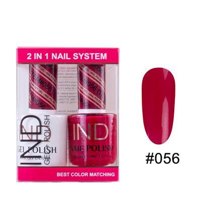 IND Nail Polish Gel & Matching Lacquer Set -