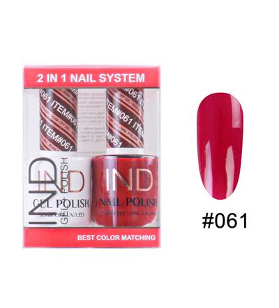 IND Nail Polish Gel & Matching Lacquer Set -