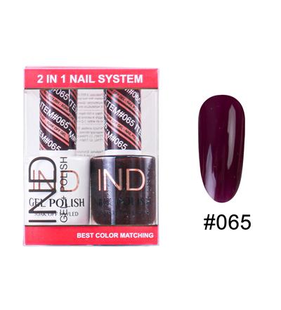 IND Nail Polish Gel & Matching Lacquer Set -