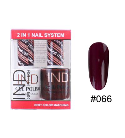 IND Nail Polish Gel & Matching Lacquer Set -