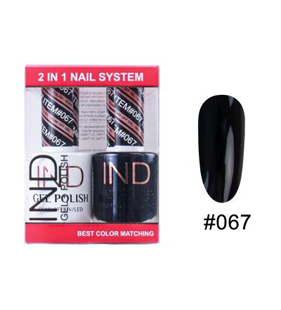 IND Nail Polish Gel & Matching Lacquer Set -