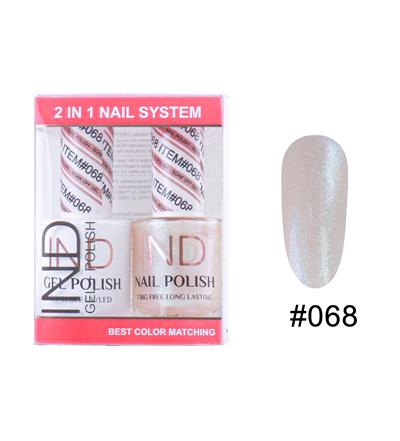 IND Nail Polish Gel & Matching Lacquer Set -