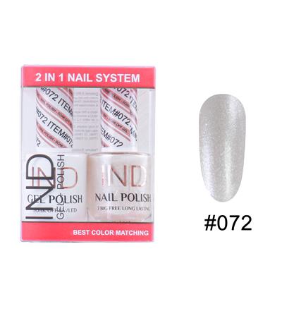 IND Nail Polish Gel & Matching Lacquer Set -