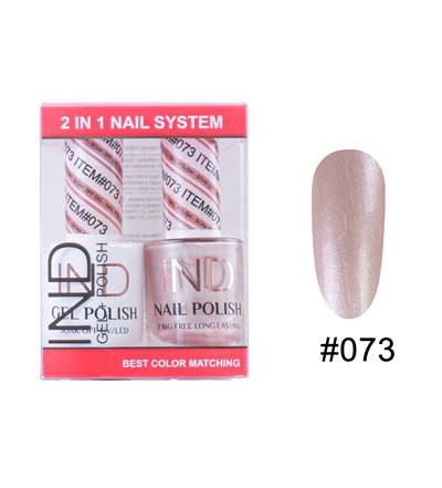 IND Nail Polish Gel & Matching Lacquer Set -