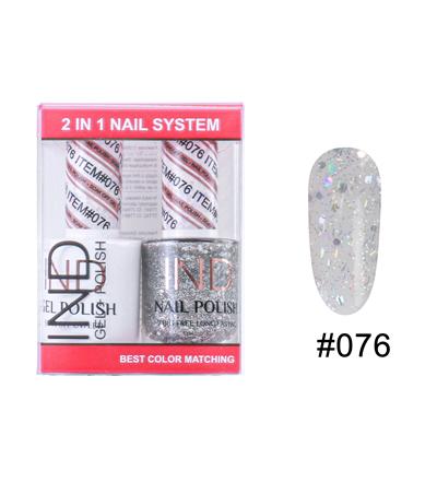 IND Nail Polish Gel & Matching Lacquer Set -