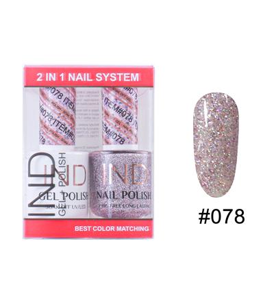 IND Nail Polish Gel & Matching Lacquer Set -