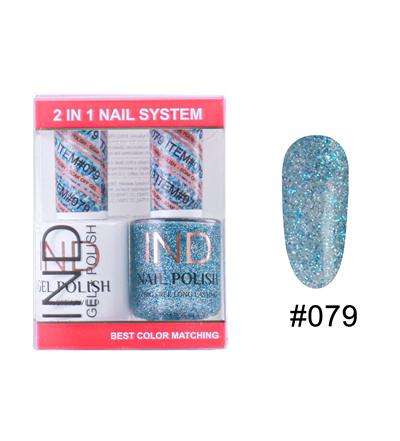 IND Nail Polish Gel & Matching Lacquer Set -