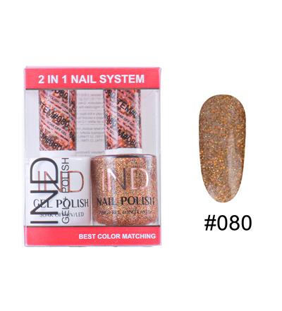 IND Nail Polish Gel & Matching Lacquer Set -