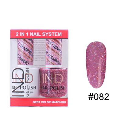 IND Nail Polish Gel & Matching Lacquer Set -