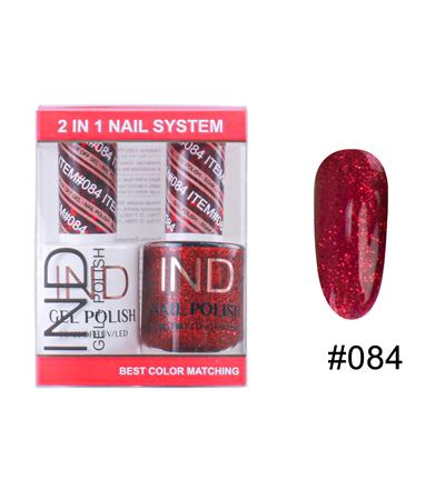 IND Nail Polish Gel & Matching Lacquer Set -