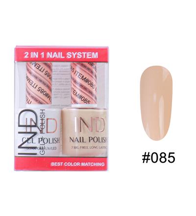 IND Nail Polish Gel & Matching Lacquer Set -