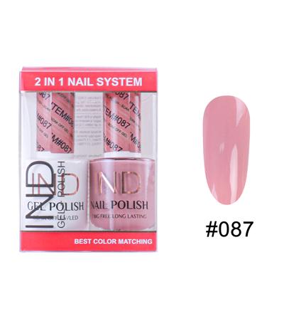 IND Nail Polish Gel & Matching Lacquer Set -