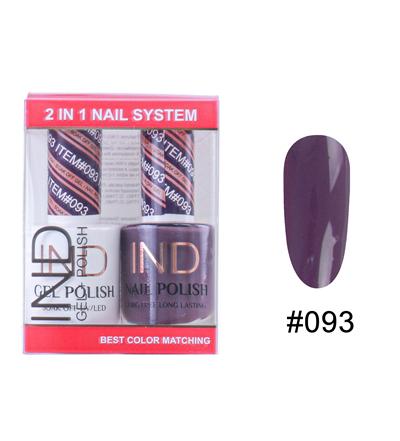 IND Nail Polish Gel & Matching Lacquer Set -