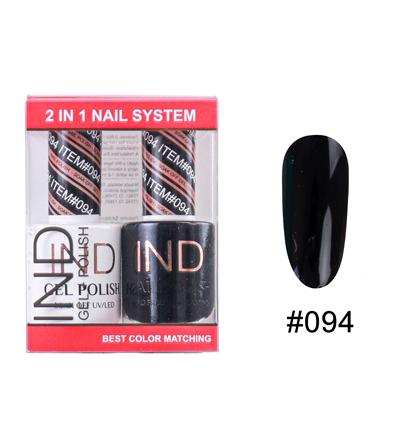 IND Nail Polish Gel & Matching Lacquer Set -