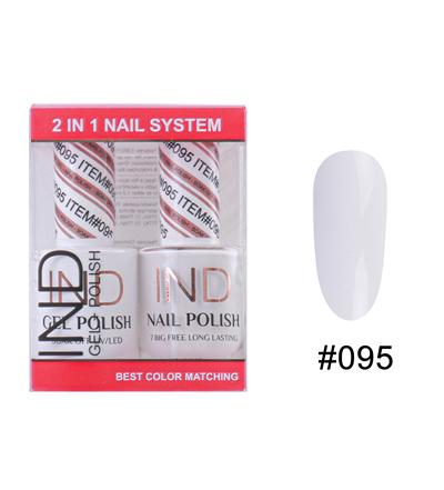 IND Nail Polish Gel & Matching Lacquer Set -