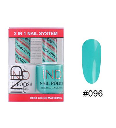 IND Nail Polish Gel & Matching Lacquer Set -