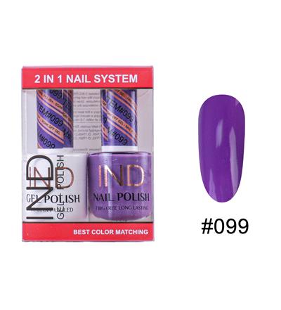 IND Nail Polish Gel & Matching Lacquer Set -