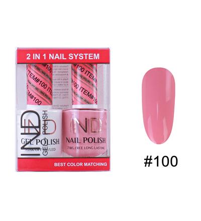 IND Nail Polish Gel & Matching Lacquer Set -