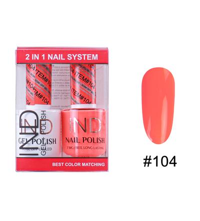 IND Nail Polish Gel & Matching Lacquer Set -