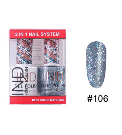 IND Nail Polish Gel & Matching Lacquer Set -