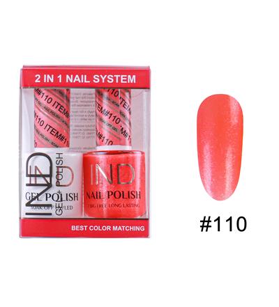 IND Nail Polish Gel & Matching Lacquer Set -