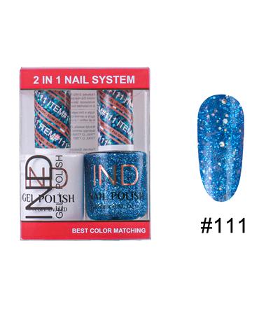 IND Nail Polish Gel & Matching Lacquer Set -