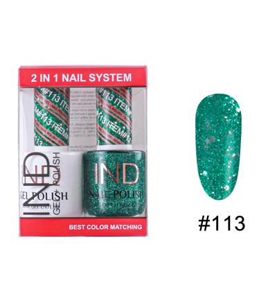 IND Nail Polish Gel & Matching Lacquer Set -