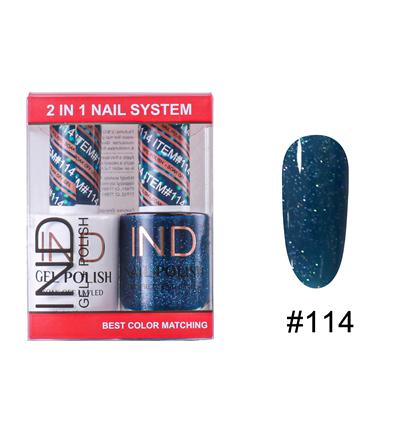 IND Nail Polish Gel & Matching Lacquer Set -