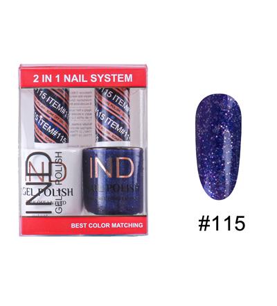 IND Nail Polish Gel & Matching Lacquer Set -