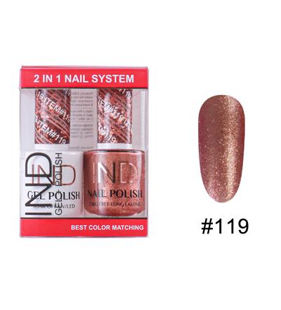 IND Nail Polish Gel & Matching Lacquer Set -