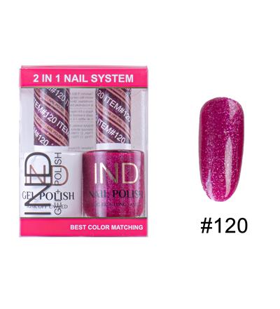 IND Nail Polish Gel & Matching Lacquer Set -