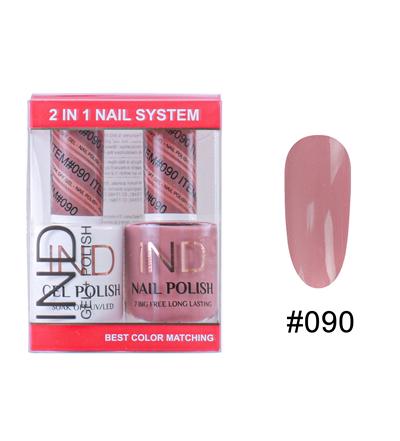 IND Nail Polish Gel & Matching Lacquer Set -