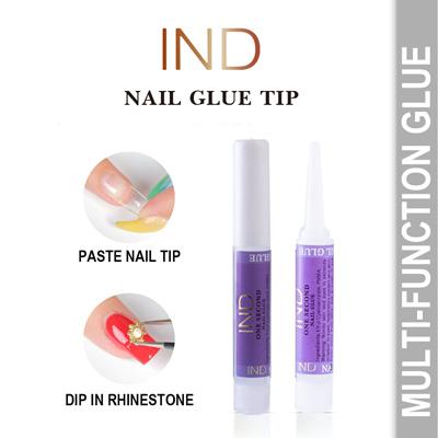 Nail Tip Glue For Acrylic Nails Tips IND - 10 Pcs - 0.07 oz for each glue