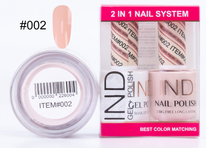 IND 3 IN 1 Combo Gel +Lacquer+dipping powder -