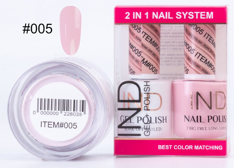 IND 3 IN 1 Combo Gel +Lacquer+dipping powder -