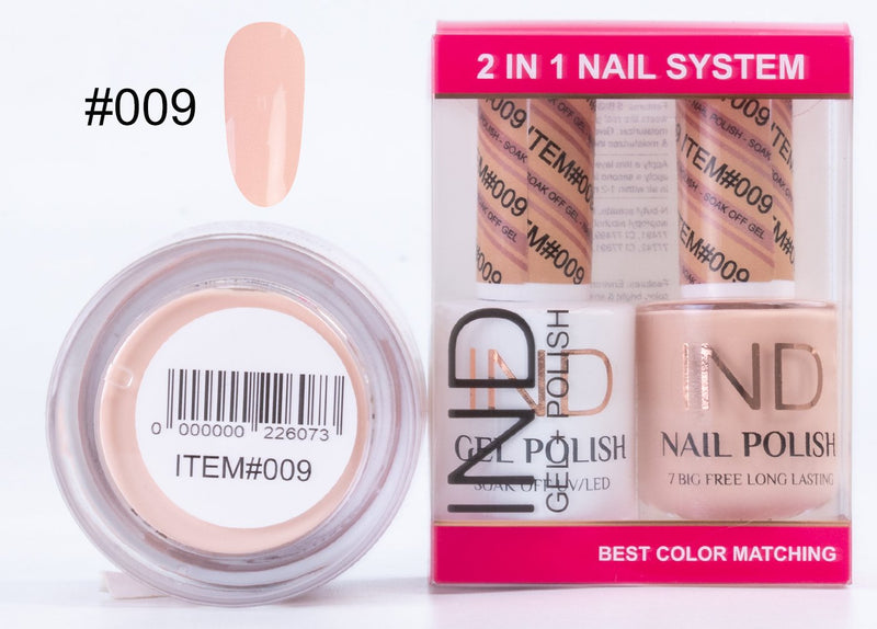 IND 3 IN 1 Combo Gel +Lacquer+dipping powder -