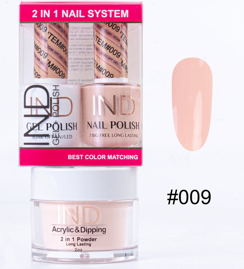 IND 3 IN 1 Combo Gel +Lacquer+dipping powder -