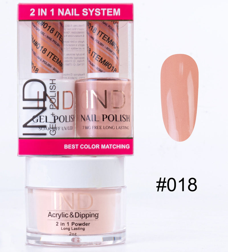 IND 3 IN 1 Combo Gel +Lacquer+dipping powder -