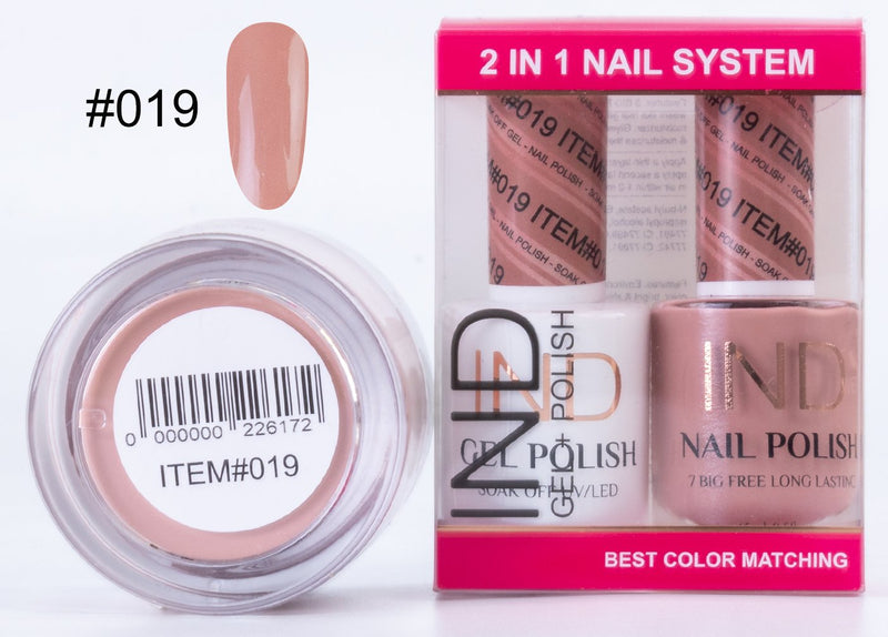 IND 3 IN 1 Combo Gel +Lacquer+dipping powder -