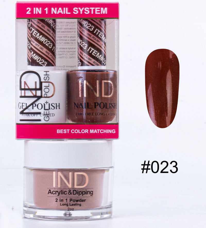 IND 3 IN 1 Combo Gel +Lacquer+dipping powder -