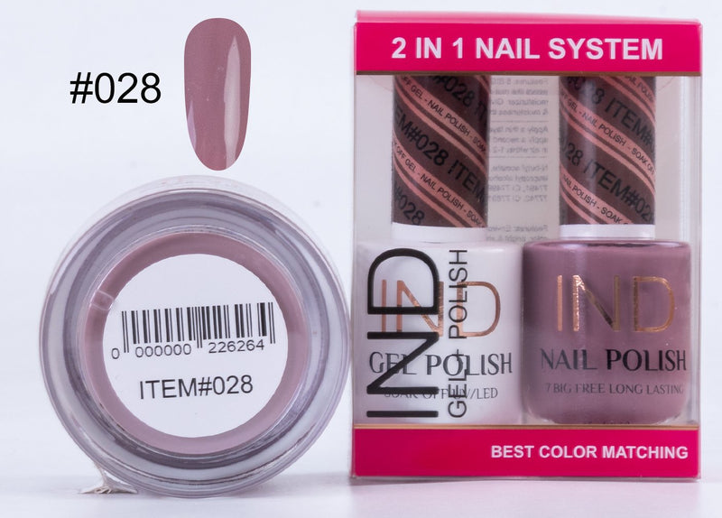 IND 3 IN 1 Combo Gel +Lacquer+dipping powder -