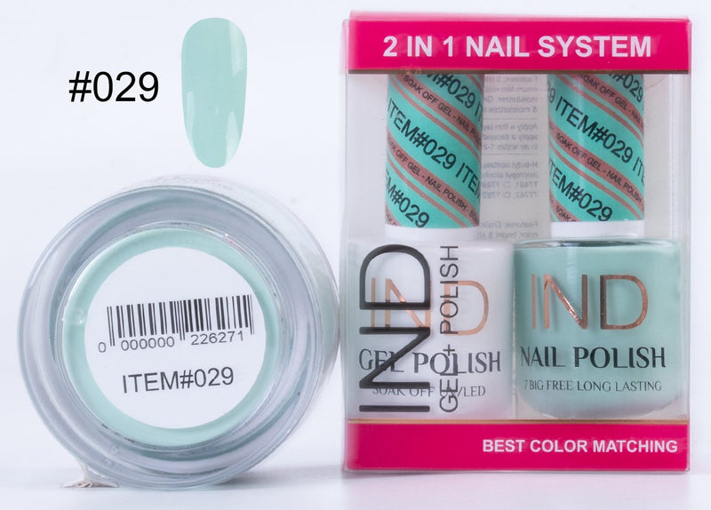 IND 3 IN 1 Combo Gel +Lacquer+dipping powder -